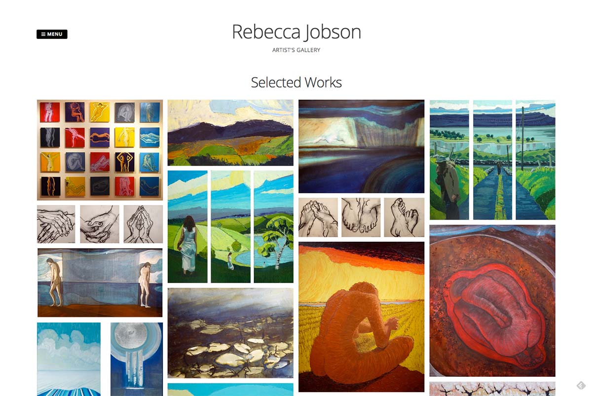 Rebecca Jobson website design