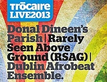 Promotional material for TrócaireLive 2013
