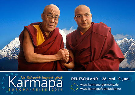 Karmapa European Visit Postcards